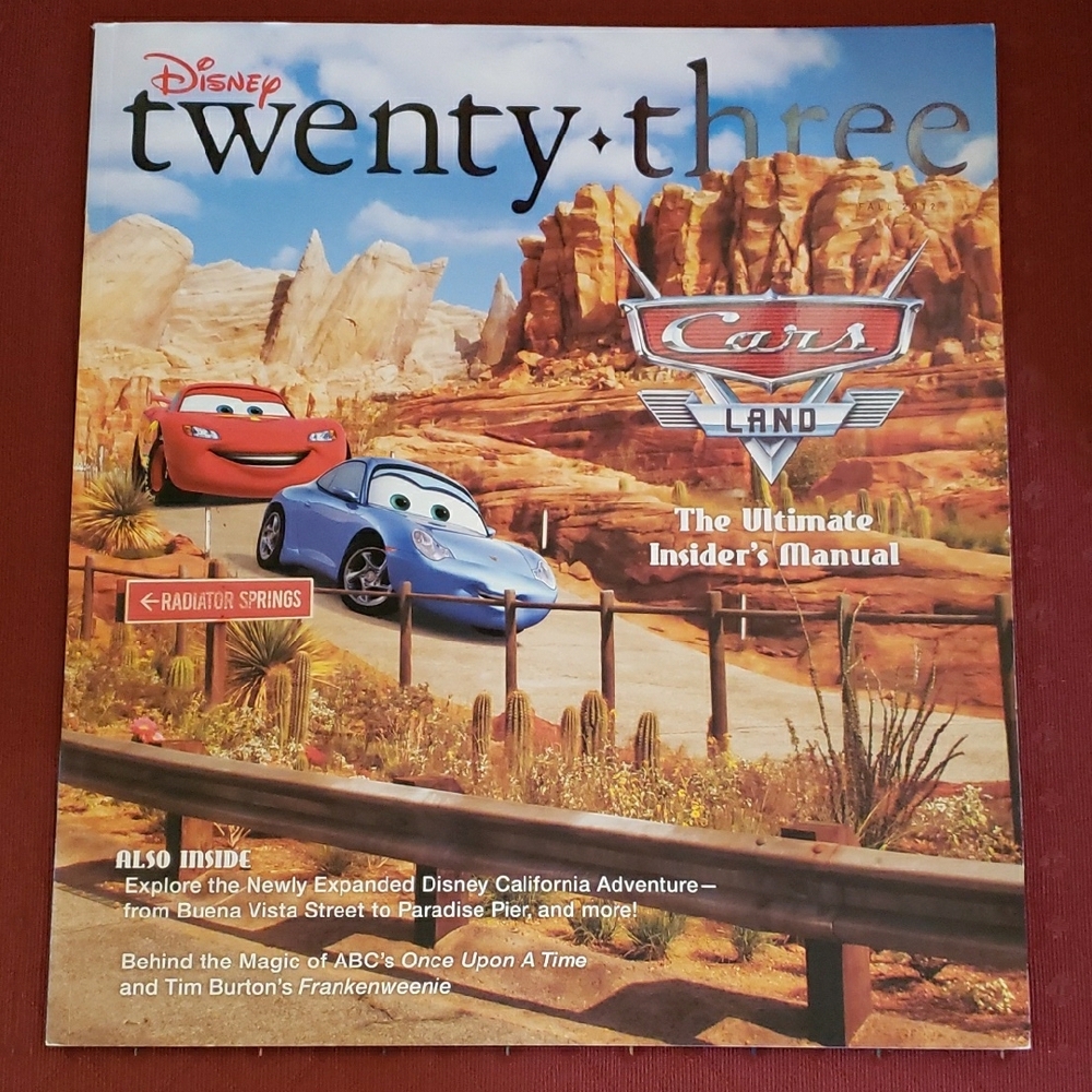 Disney Twenty Three Magazine, Cars Land Cover